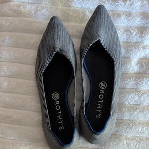 Rothy's Women's Black and White Loafers